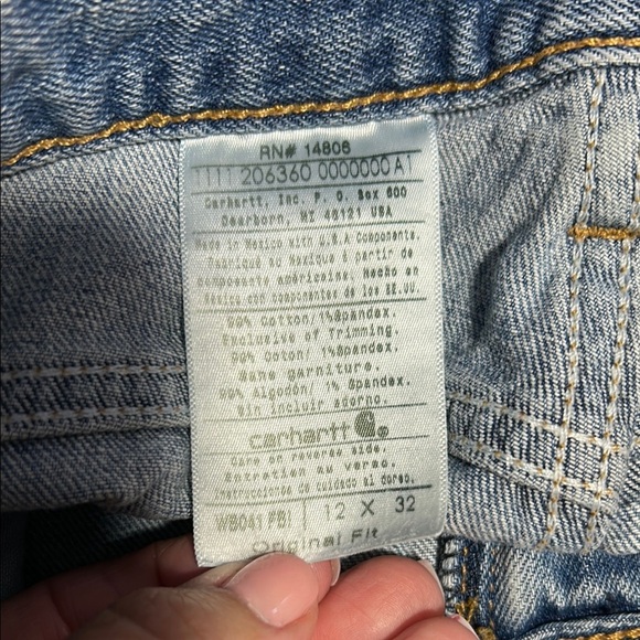 Carhart Classic Blue Denim Jeans - Picture 7 of 9